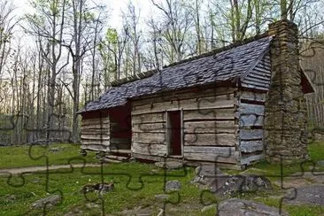 Ephraim Bales cabin jigsaw puzzle