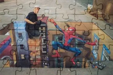 פאזל של chalk art