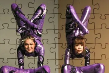 Purple Contortionists jigsaw puzzle