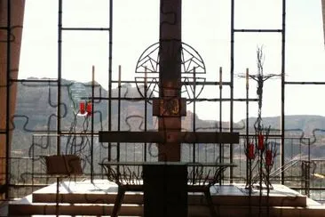 interior of chapel, Sedona AZ
