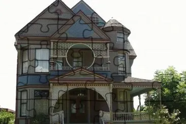 old house. jigsaw puzzle