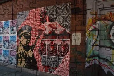 Shepard Fairey mural  Philadelphia