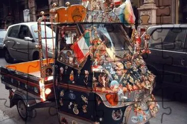 Ape-car pittoresco a Palermo