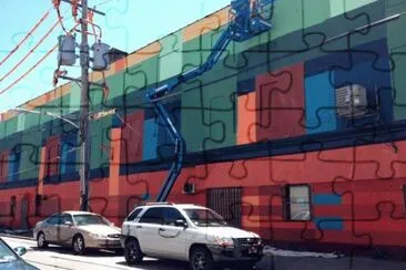 Warehouse mural