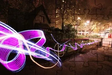 urban light sculpture