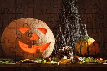 rustic halloween mantel