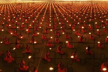 Buddhist gathering