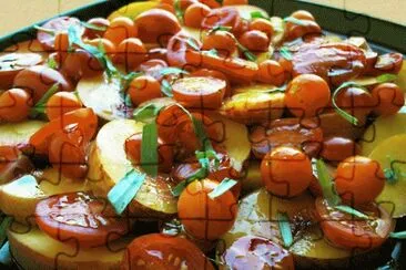 peach tomato bake