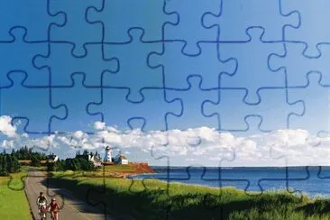 CICLISTAS EN CANADA jigsaw puzzle