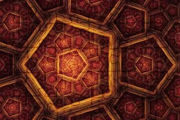 fractal gold mosaic jigsaw puzzle