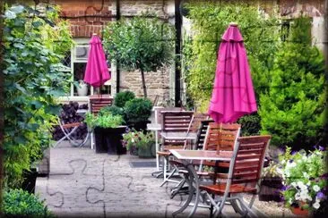 The courtyard jigsaw puzzle