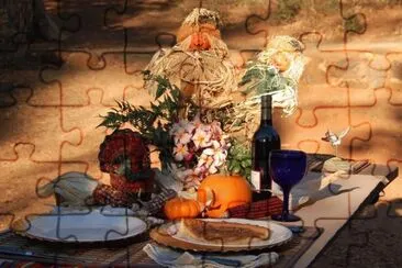 harvest dinner jigsaw puzzle