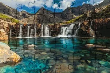fairy pool Isle of Skye jigsaw puzzle