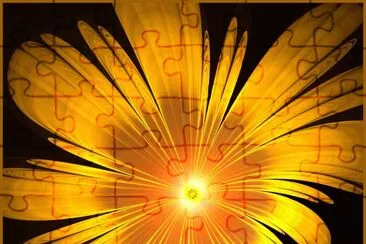 yellow fractal flower