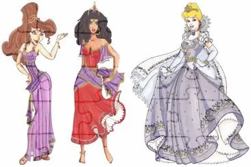Megara Esmeralda Cinderella jigsaw puzzle