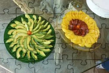 tomato and avocado array jigsaw puzzle