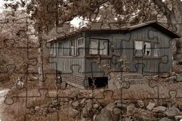 haunted Idaho cabin jigsaw puzzle