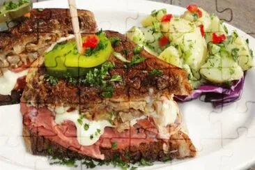 Reuben sandwich jigsaw puzzle