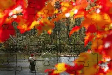 fall fishing jigsaw puzzle
