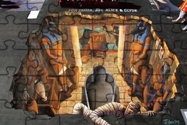 chalk painting jigsaw puzzle