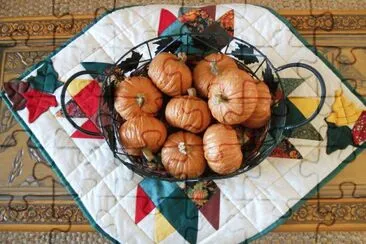 quilted table topper