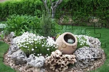 jardin con piedra jigsaw puzzle