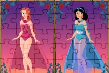 SuperHeroines Giselle Jasmine jigsaw puzzle