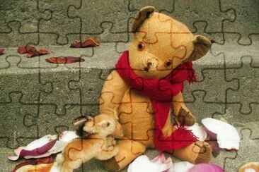 Teddy bear and bunny