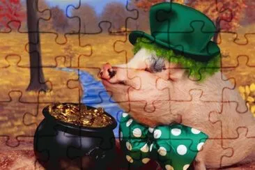 cerdito gracioso jigsaw puzzle
