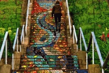 stair art jigsaw puzzle