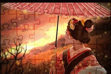 geisha jigsaw puzzle
