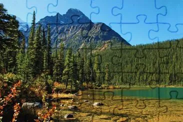 Cavell Lake, Jasper NP jigsaw puzzle