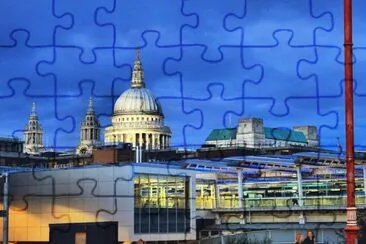 St Pauls over Blackfriars bridge