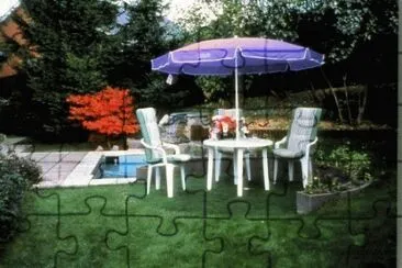 פאזל של Purple Gargen Umbrella