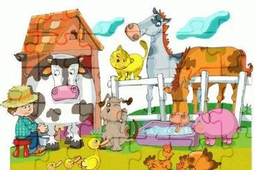 פאזל של Animales de la granja