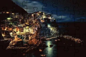 manarola at night-142 jigsaw puzzle