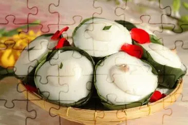 Thai Pudding with Coconut topping jigsaw puzzle