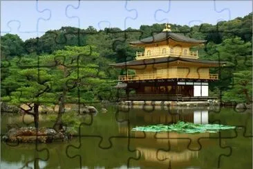 Kinkakuji Shrine  Kyoto Japan jigsaw puzzle