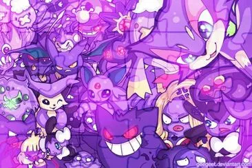 פאזל של Purple Party Animals