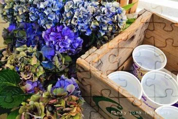 פאזל של Purple Hydrangeas