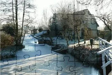 Winterlandscape in the Netherlands