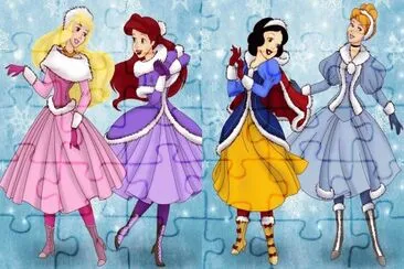 פאזל של Aurora Ariel SnowWhite Cinderella