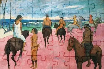 Paul Gauguin  Reiter am Strand