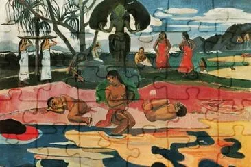 Paul Gauguin Mahana no atua jigsaw puzzle