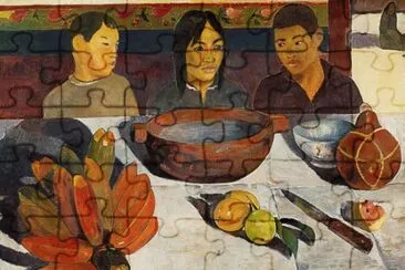 Paul Gauguin  Tahitische Jungen am Tisch