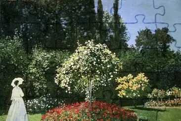 Claude Monet  Lady in the Garden jigsaw puzzle