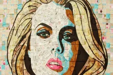 rostro mujer de papel jigsaw puzzle