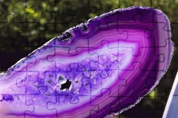 Natural Purple Agate Slice
