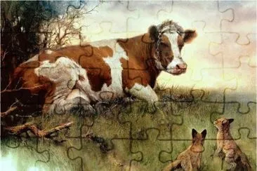פאזל של Rien Poortvliet famous Dutch painter