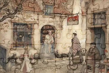 Anton Pieck famous Dutch Drawer jigsaw puzzle